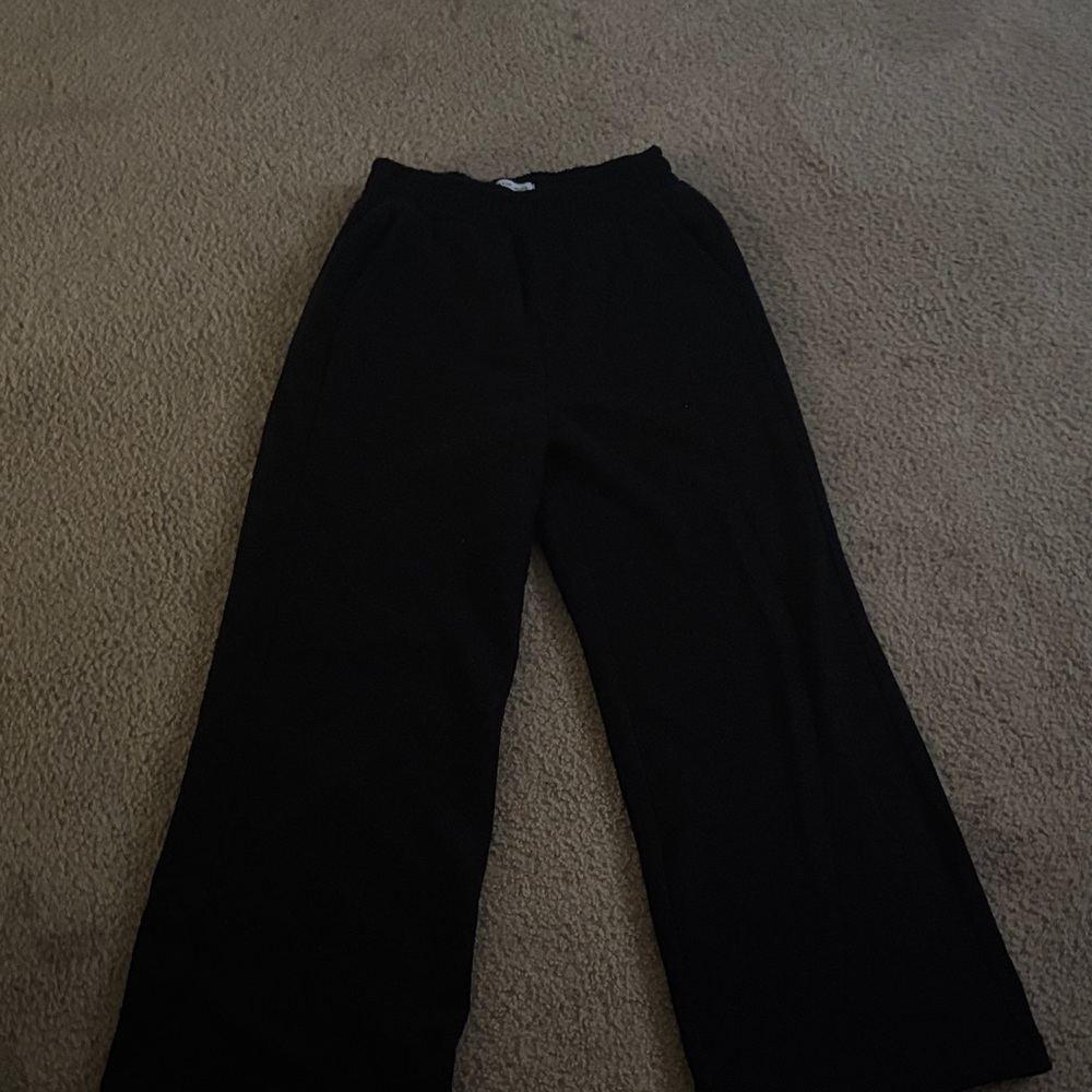 Calvin Klein Jeans Black Wide-Leg Pants